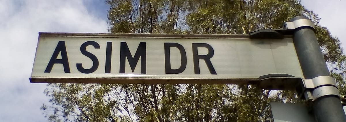 Asim Drive street sign in Shepparton, regional Australia