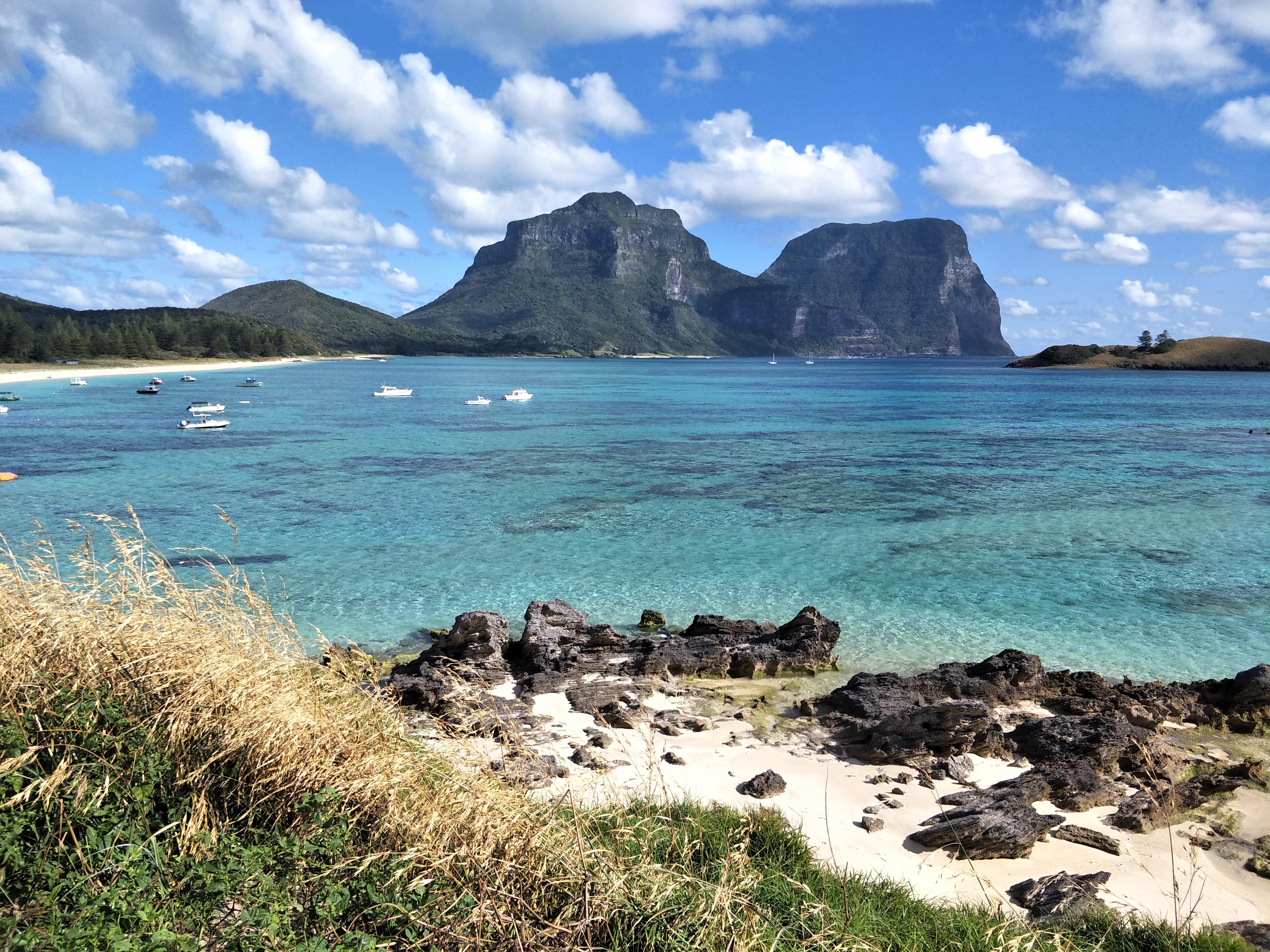 A coastal photo of Lord Howe Island