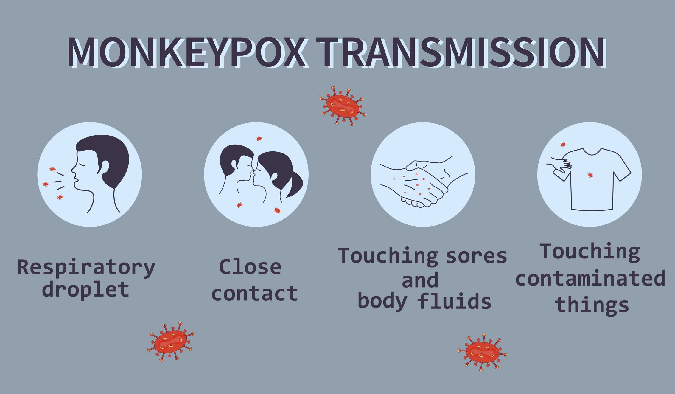 Monkeypox transmission graphic