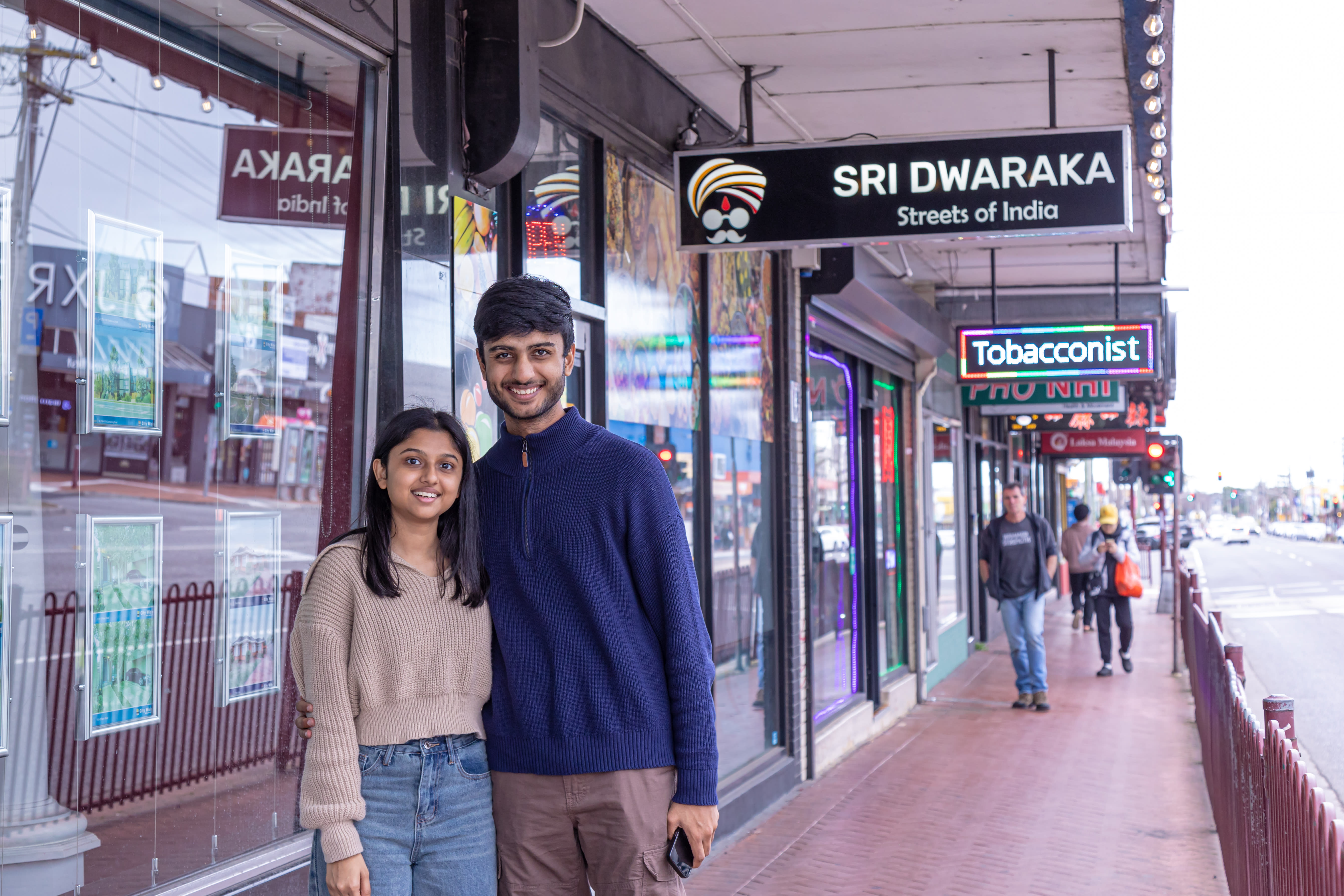 Vedant and Ayushi in conversation have set up a partnership with Sri Dwaraka restaurant on Clayton Road.