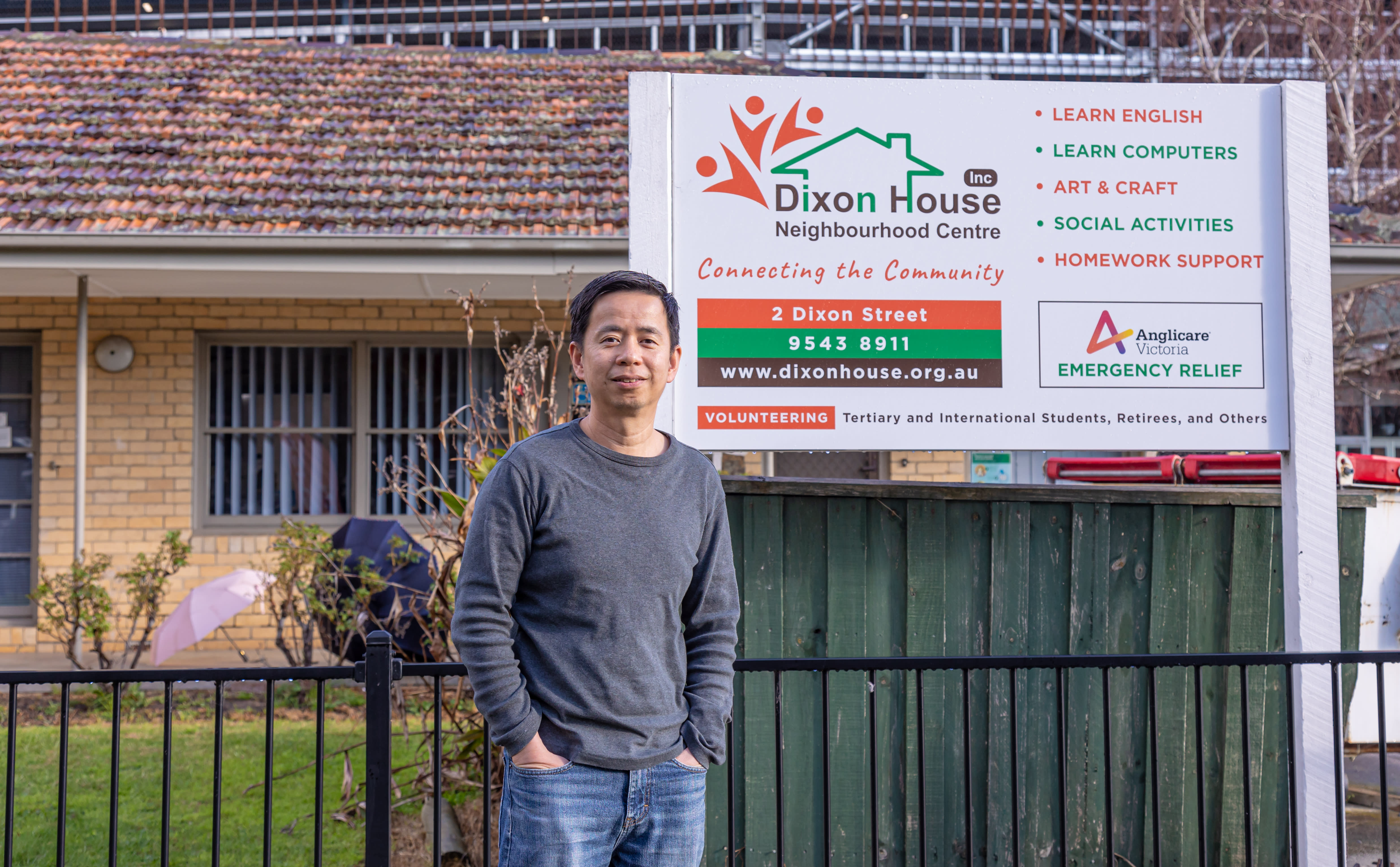 Winston Chee, Manager of Dixon House Community Centre.