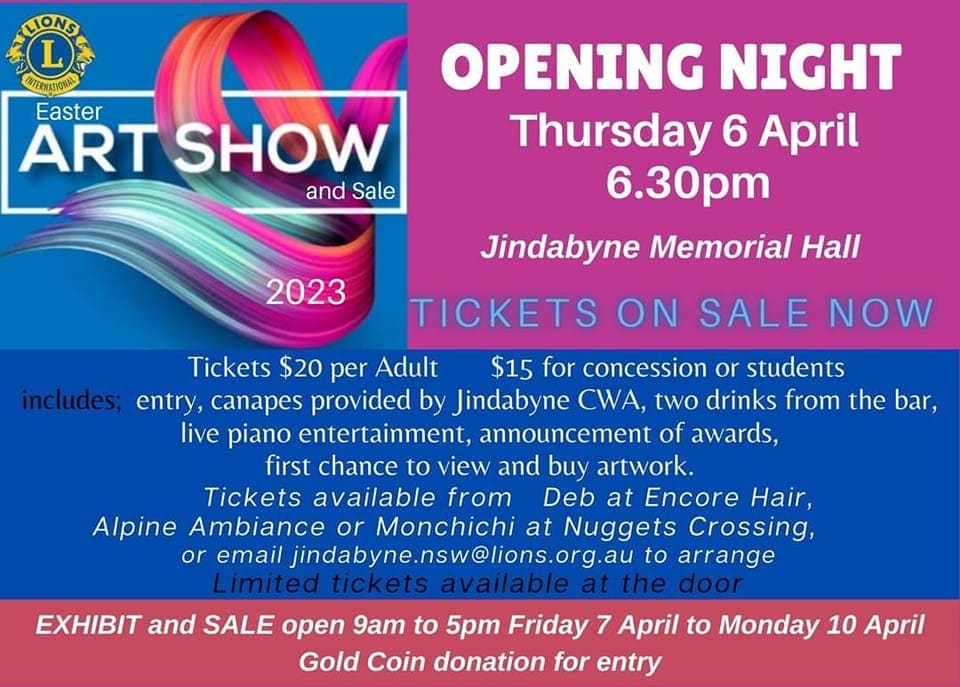 Jindabyne Lions Club Easter Art Show