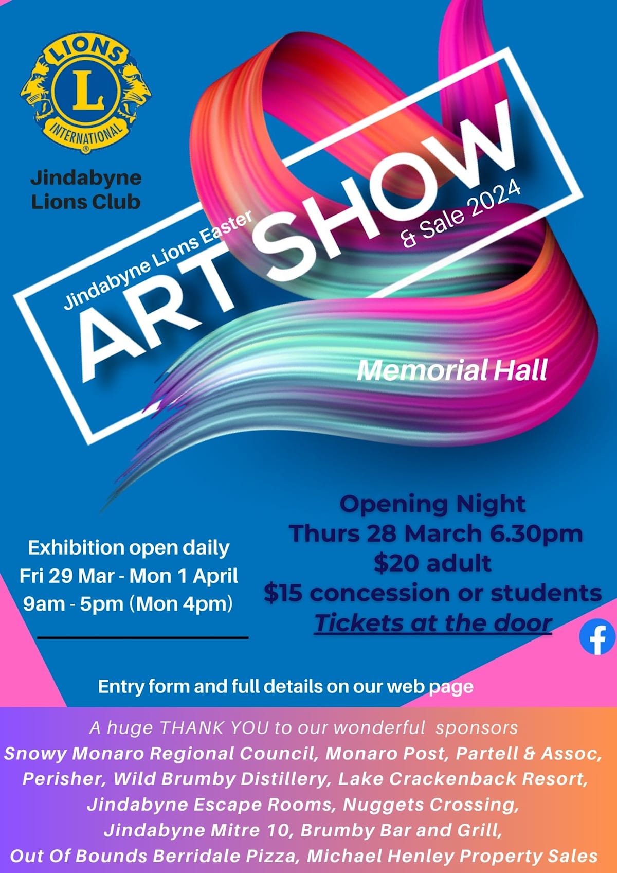 Opening Night Jindabyne Easter Art Show and Sale