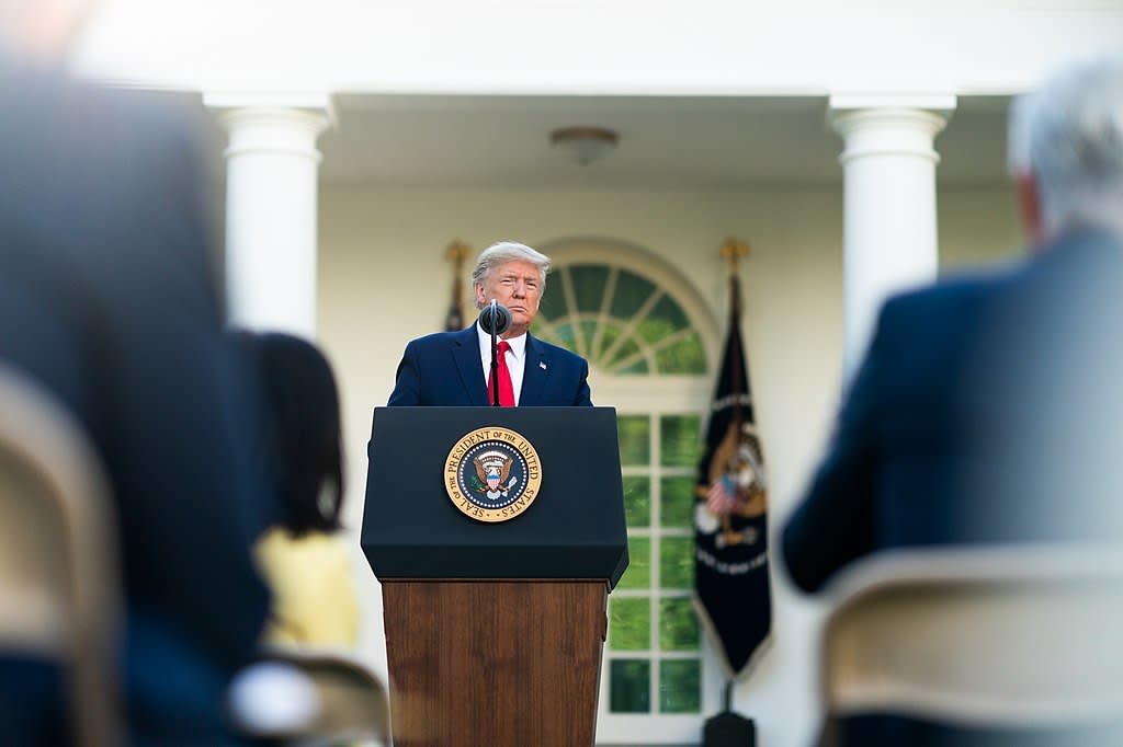 president trump holding a news conference