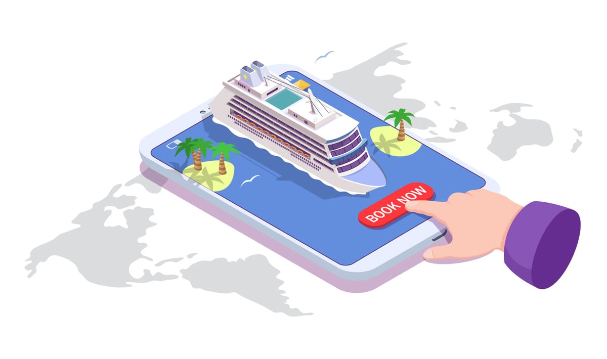 booking a cruise illustration