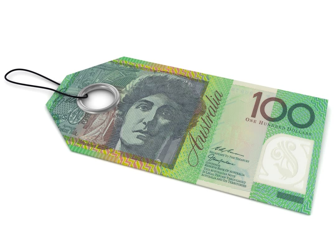 Australian $100 bill concept.