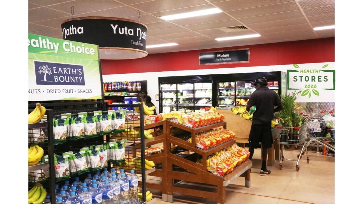 Interior of a Healthy Stores food stor