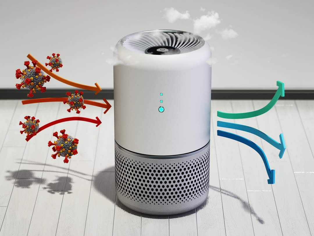 Generic air purifier cleaning viruses and bacteria