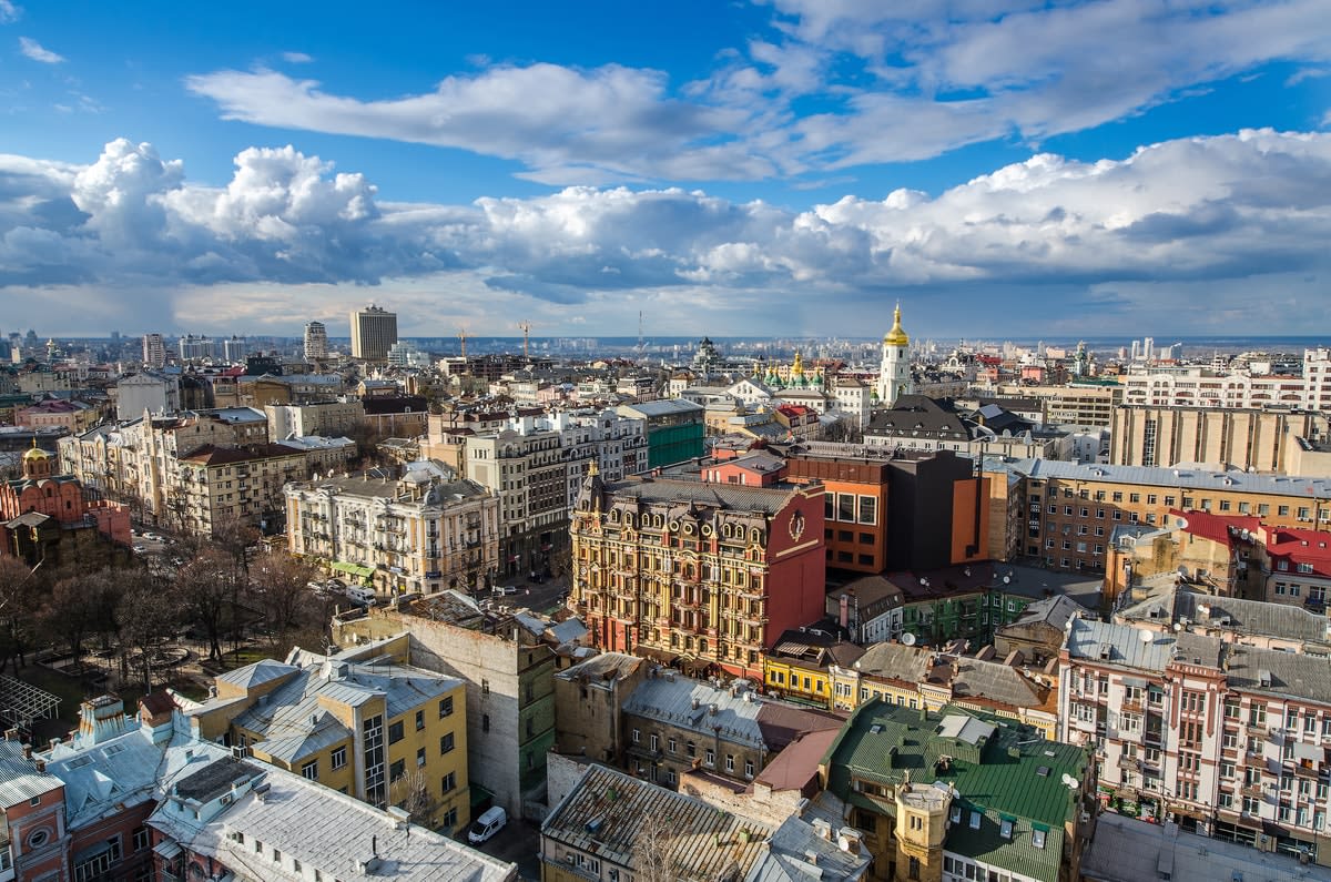 Building in Kyiv, Ukraine