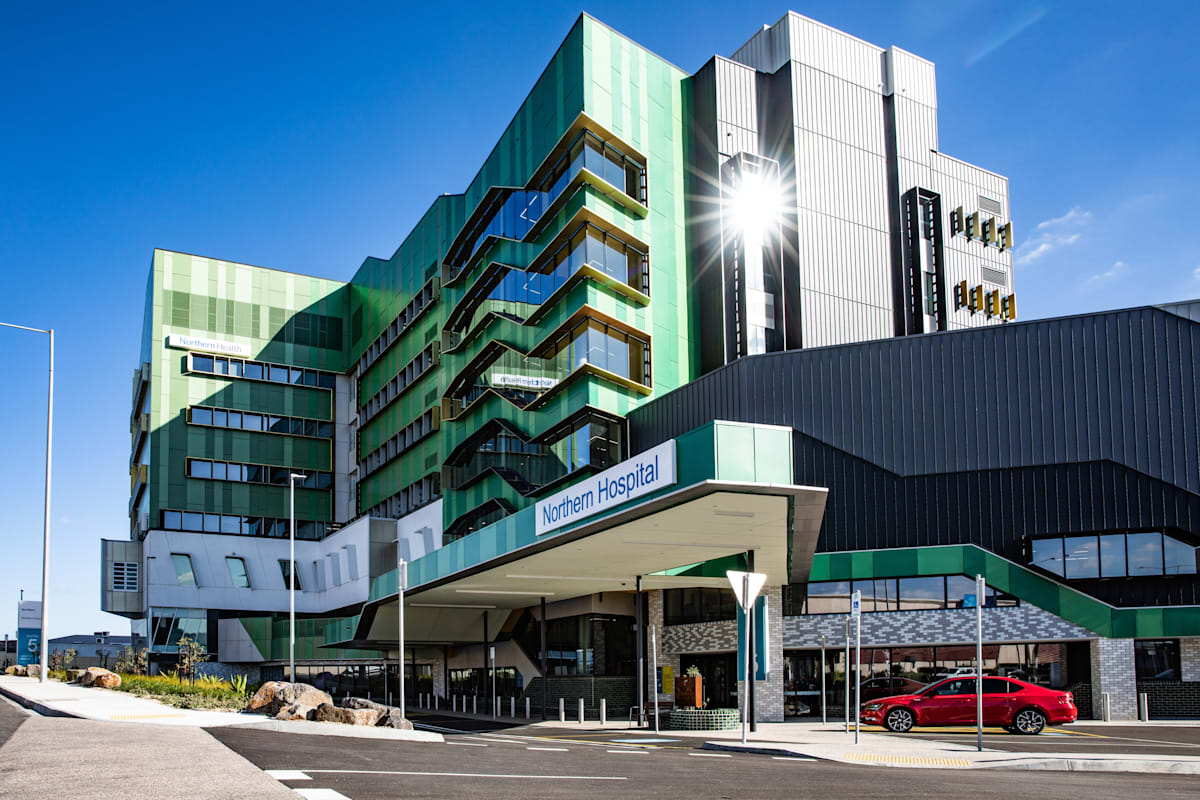 Northern Hospital facade.