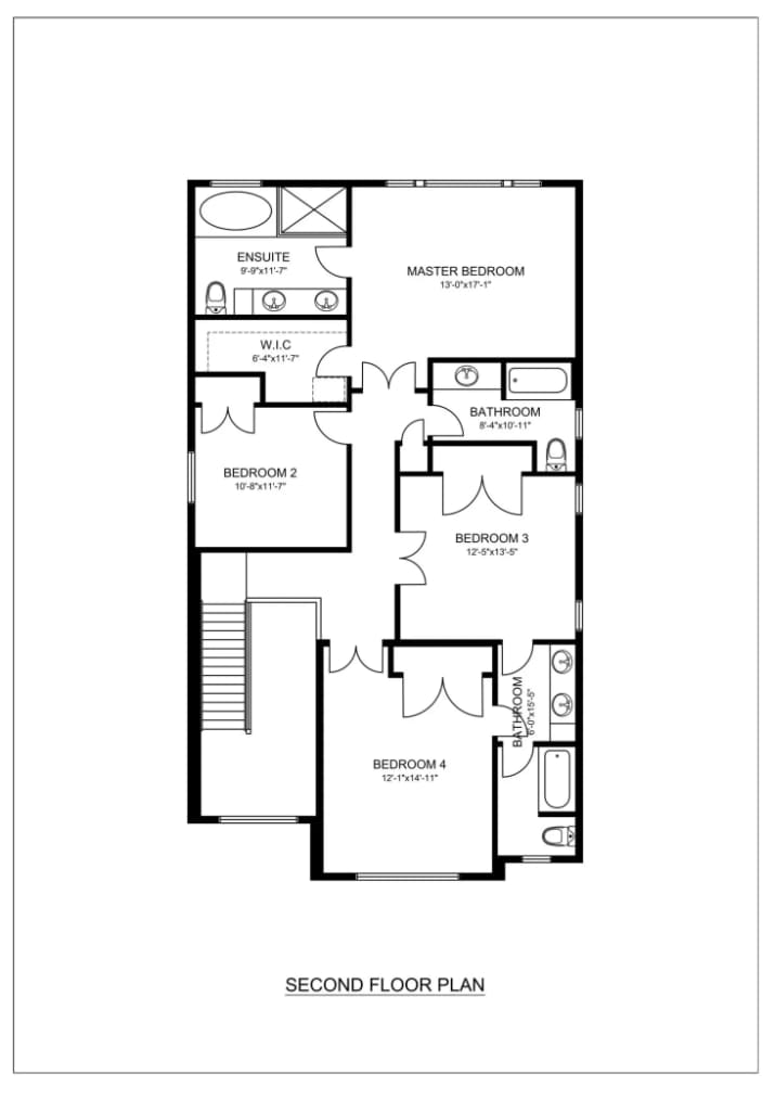 Second level floorplan
