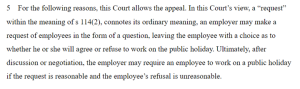 Image: an excerpt from the High Court decision