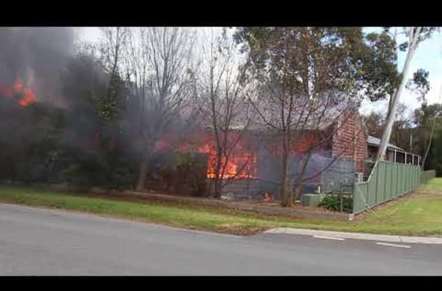 High Country Holiday Park in flames