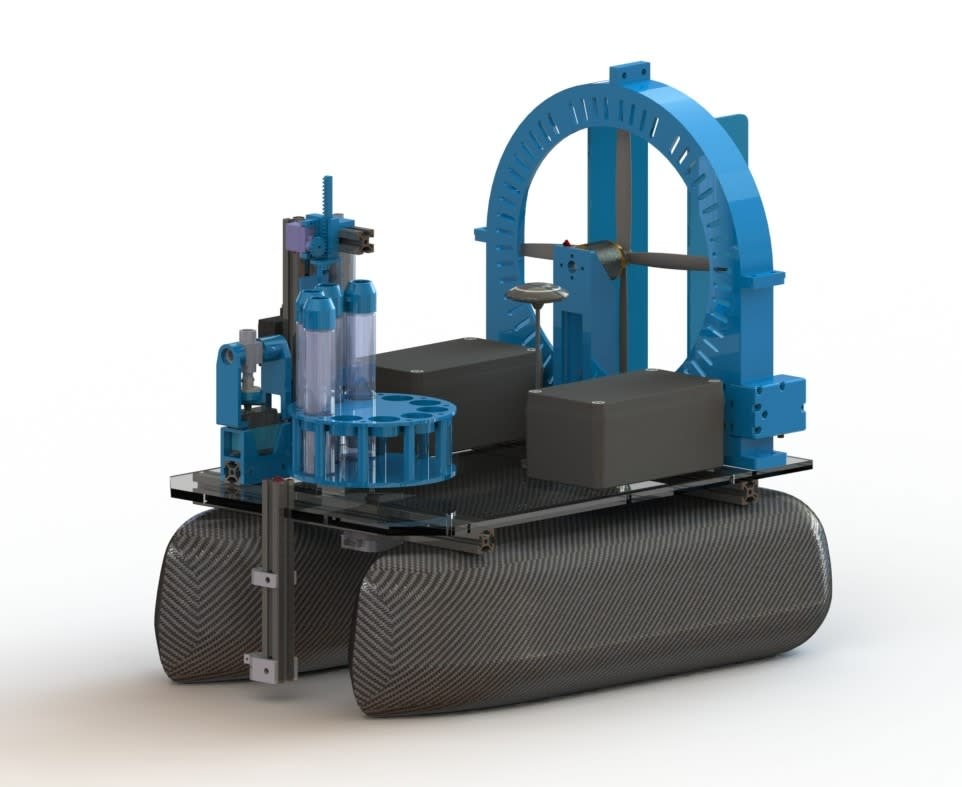 An autonomous vehicle that can travel on the water's surface