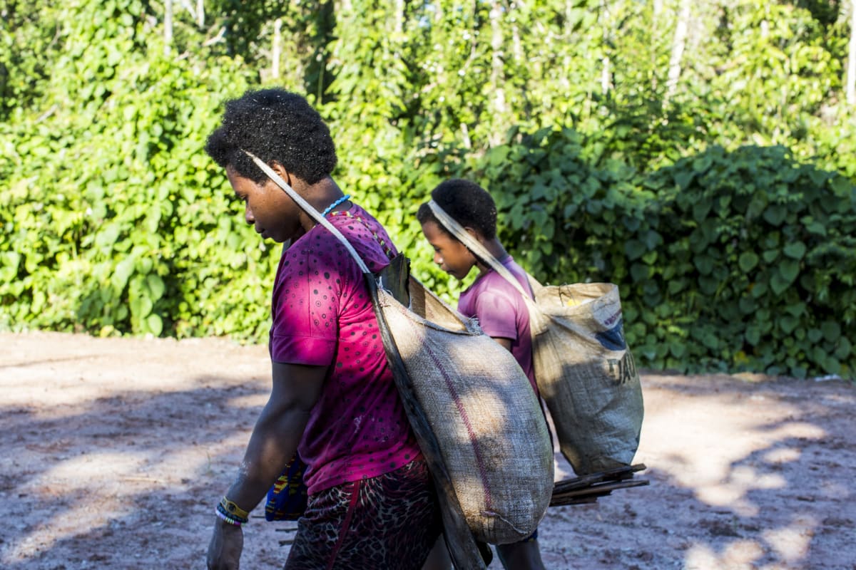 Members of the Indigenous Auyu community