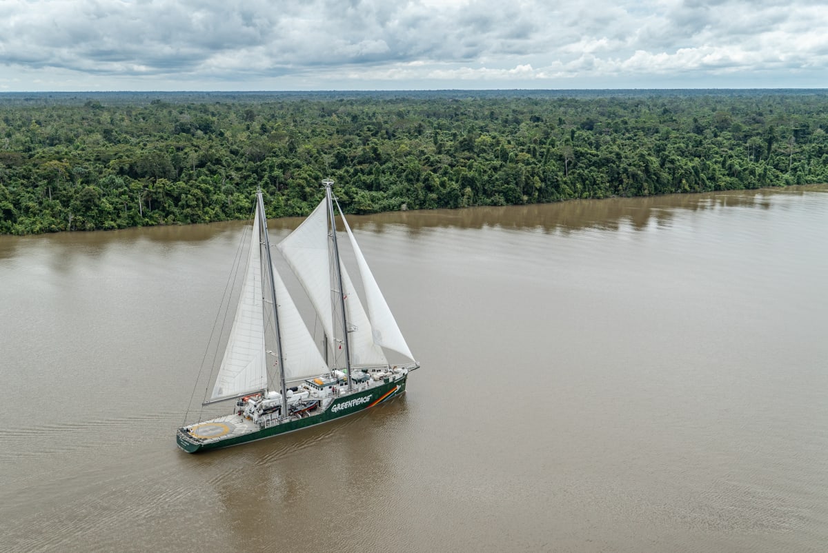  Rainbow Warrior III in Papua