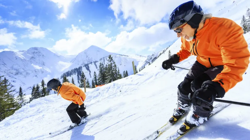 Skiing Granddad