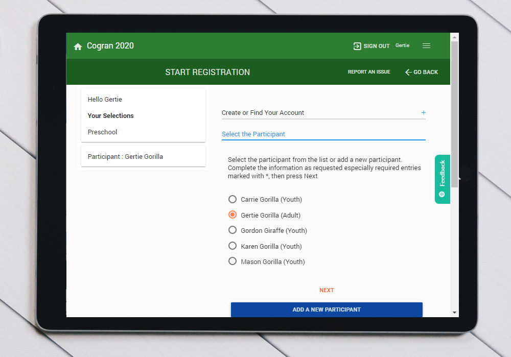 Cogran Registration Forms