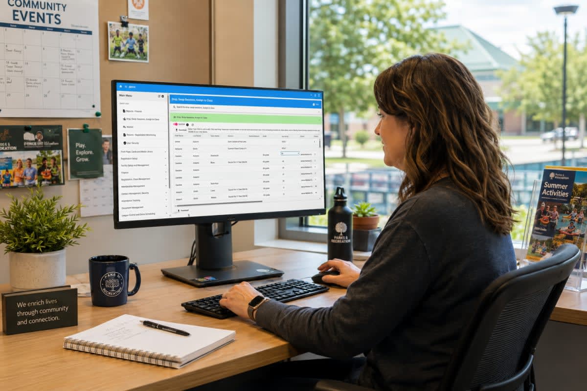 Cogran member check-in and attendance screen