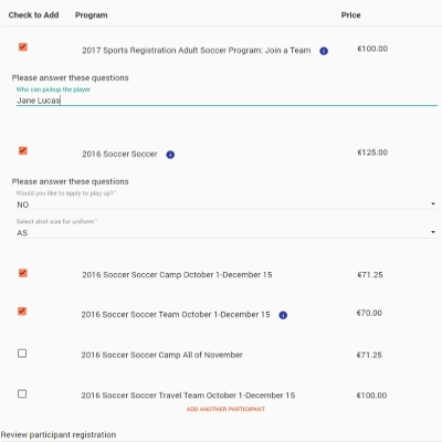 Registration Choice