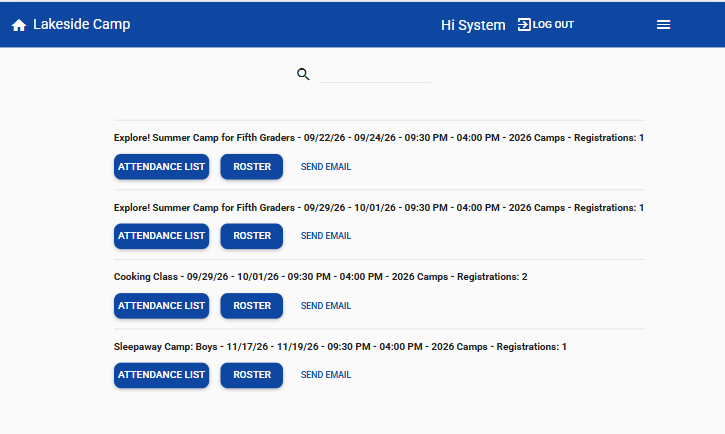 Cogran attendance check-in screen on a mobile phone