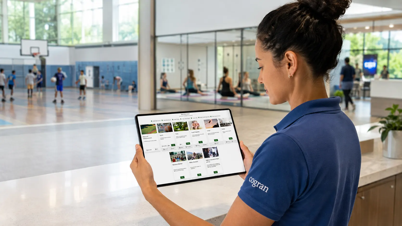 Cogran recreation calendar showing programs and availability