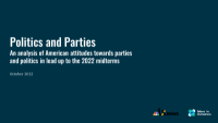 Politics and PartiesInsight from voters about their feelings surrounding politics