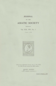 Journal of the Asiatic Society 1953 (Science)