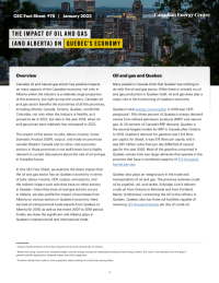 The impact of oil and gas on Quebec's economy 2023