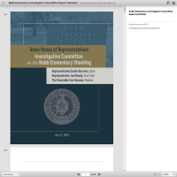 Investigative Committee on the Robb Elementary School (Uvalde) Shooting - Interim Report