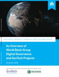 An Overview of World Bank Group Digital Governance and GovTech Projects