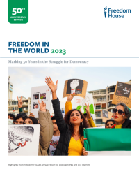 50 - FREEDOM IN THE WORLD 2023 - Marking 50 Years in the Struggle for Democracy