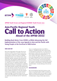Building Back Better from COVID-19 While Advancing the Full Implementation of the 2030 Agenda in Asia and the Pacific with Young People at the Forefront of SDG Action