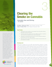Clearing the Smoke on Cannabis: Cannabis Use and Driving – An Update