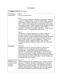 Key Quotes The Majority judgment