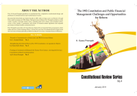 The 1992 Constitution and Public Financial Management: Challenges and Opportunities