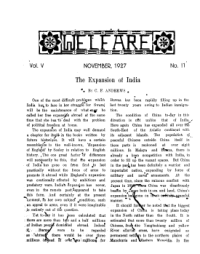 Welfare November 1927