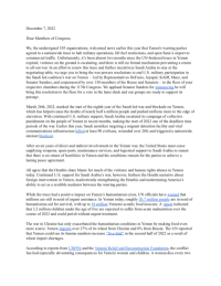 FCNL copy Yemen War Powers Resolution – Organizational Support Letter