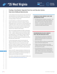 # - 35 West Virginia - Creating a Coordinated, Integrated Early Care and Education System: