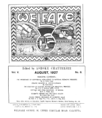 Welfare August 1927
