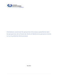 Orientations concernant les personnes et les enjeux autochtones
