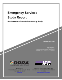 Emergency Services Study Report – Southwestern Ontario Community Study