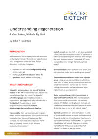 Understanding Regeneration - A short history for Radix Big Tent