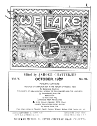 Welfare October 1927