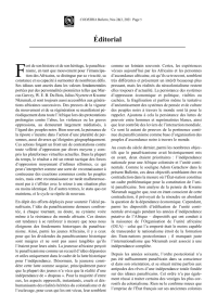 ⋄ 0- Éditorial, Bulletin du CODESRIA 2 & 3, 2021