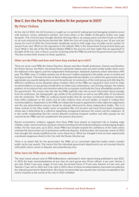 Box C: Are the Pay Review Bodies fit for purpose in 2023? By Peter Dolton