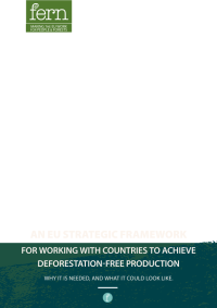 An EU strategic framework for working with countries to achieve deforestation-free production