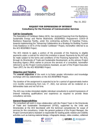 REQUEST FOR EXPRESSIONS OF INTEREST Consultancy for the Provision of Communication Services