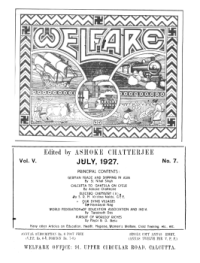 Welfare July 1927