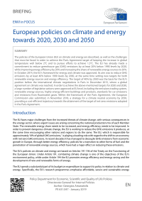 European policies on climate and energy towards 2020, 2030 and 2050